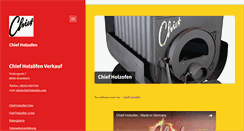 Desktop Screenshot of chief-holzofen.com